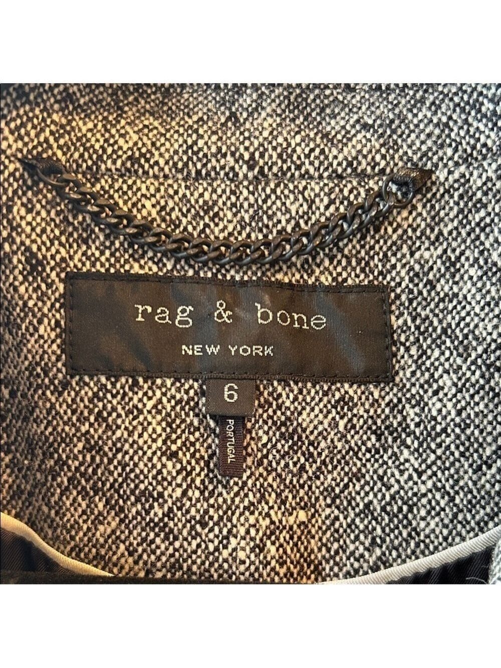 Rag & Bone Ronin Wool Textured Oversized Fit Blazer - Picture 2 of 10